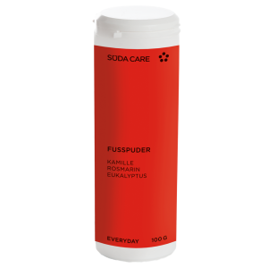 Dezodorujący puder do stóp SÜDA  – pochłania wilgoć, działa dezodorująco 100 g