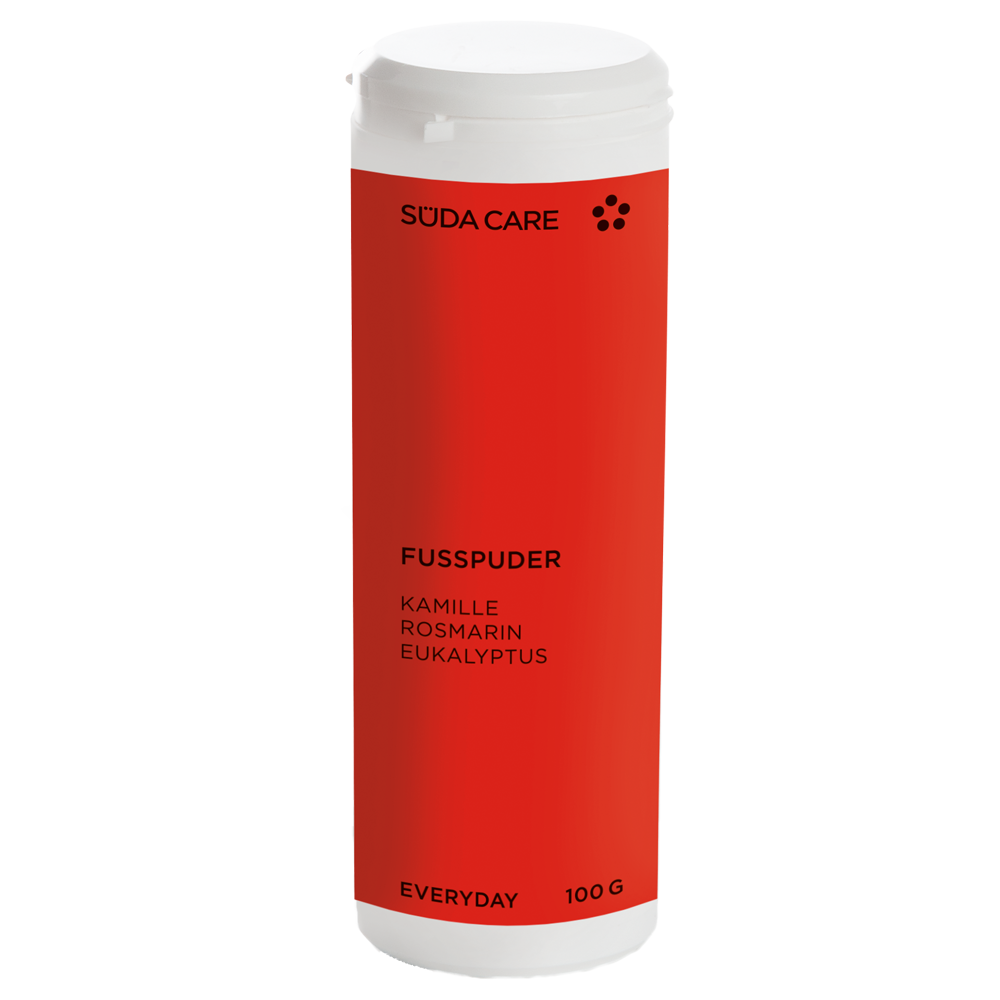 Dezodorujący puder do stóp SÜDA  – pochłania wilgoć, działa dezodorująco 100 g